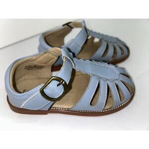 Felix & Flora Toddler Girls Blue Princess Rubber Fisherman Sandals Size 10